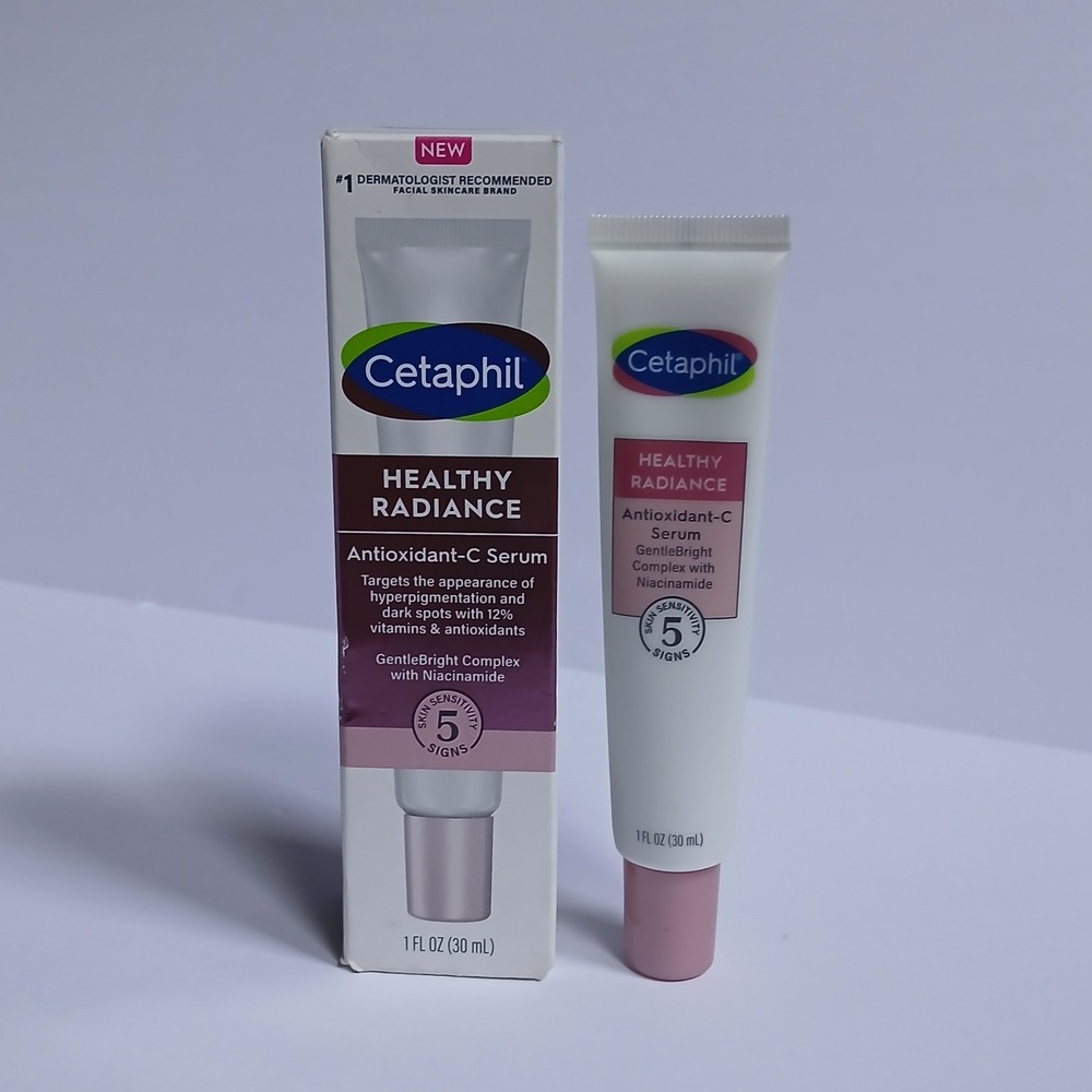 Cetaphil Healthy Radiance Antioxidant-C Serum 1oz Niacinamide Dark Spot Serum